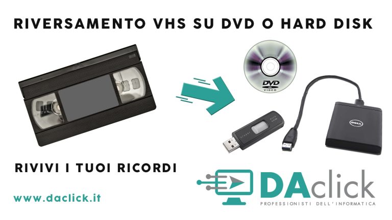 Riversamento VHS su DVD o Hard Disk